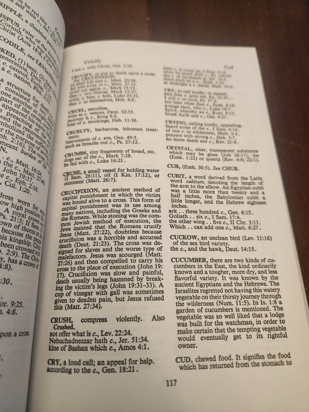 Bible Dictionary and Concordance - Cream, Olive, Navy - Picture 2 of 2